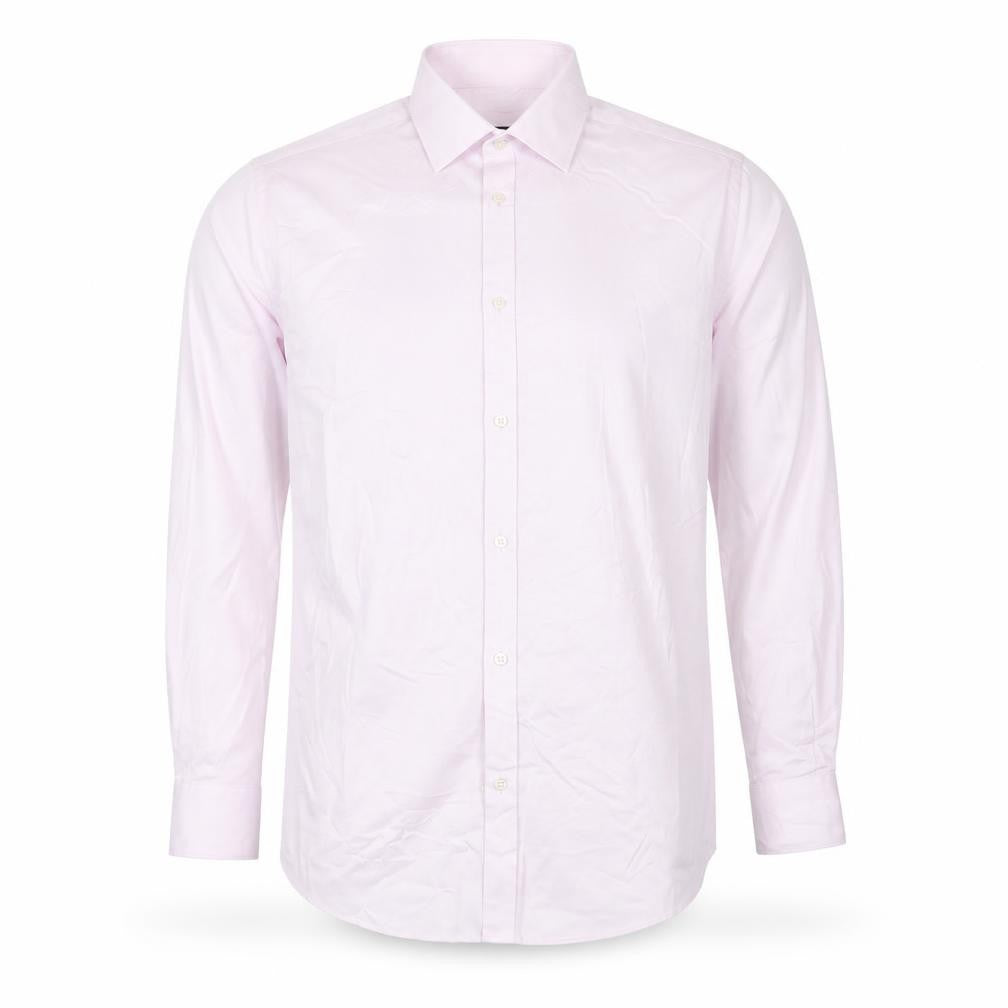 Marks and Spencer Men’s Pink 16in Regular Fit Long Sleeve Cotton Shirt
