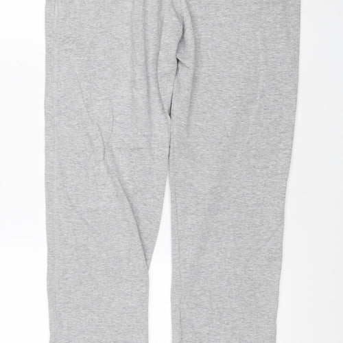 Marks and Spencer Men's Grey Regular Fit Jogger Trousers L