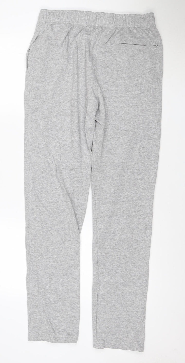 Marks and Spencer Men's Grey Regular Fit Jogger Trousers L