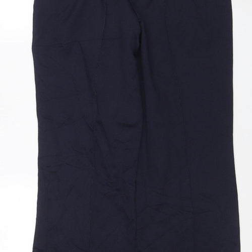 Fila Men's Navy Blue Track Pants Size 34 Regular Fit Polyester Cotton