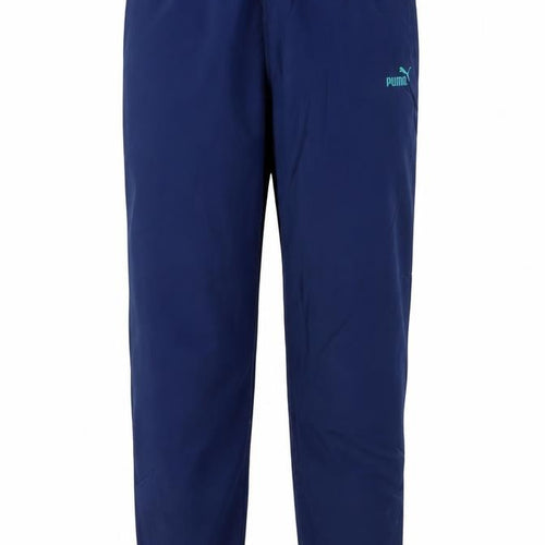 Puma Mens Blue Track Pants L Lightweight Woven Sports Trousers