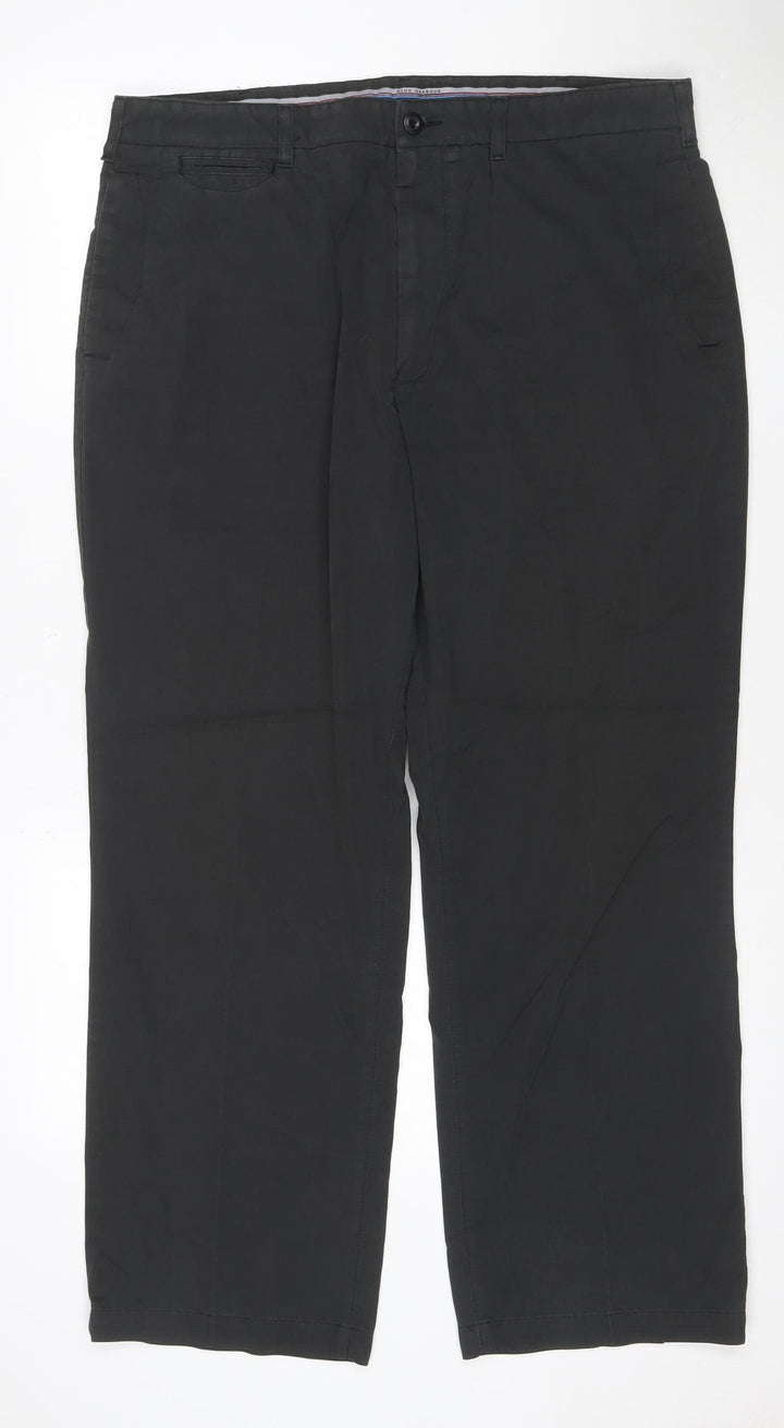 Marks and Spencer Blue Harbour Men's Black 38W 29L Chino Trousers