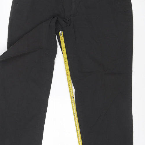 Marks and Spencer Blue Harbour Men's Black 38W 29L Chino Trousers