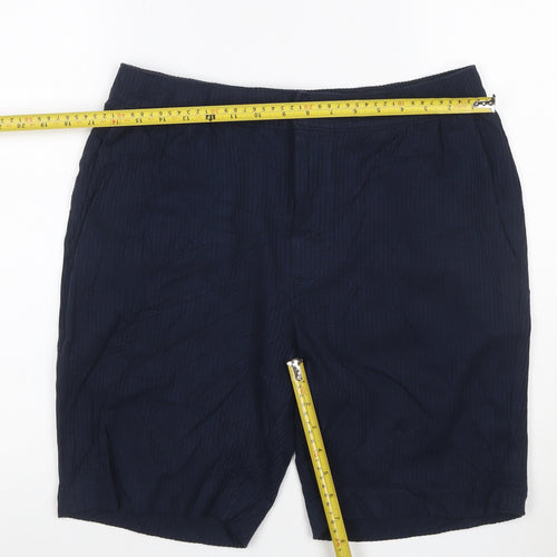 Marks and Spencer Autograph Men's Blue Chino Shorts M Elastic Waist