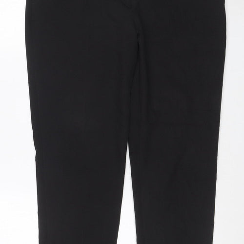 Dorothy Perkins Women's Black Size 12 Straight Stretch Trousers