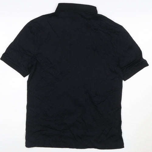 Marks and Spencer Autograph Men's Black Cotton Polo Shirt S