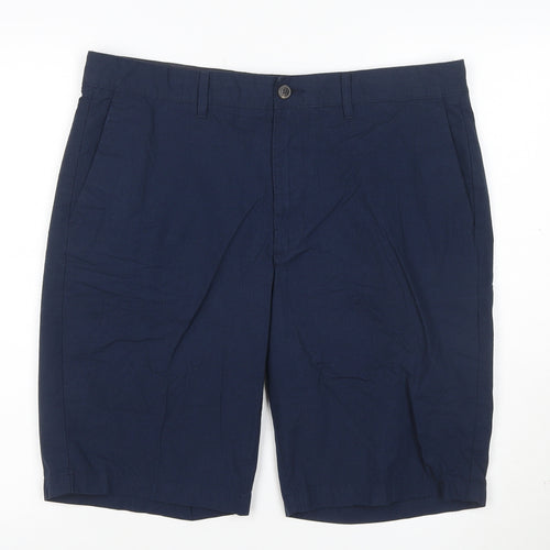 Marks and Spencer Mens Blue 36 Chino Shorts Casual Regular Fit