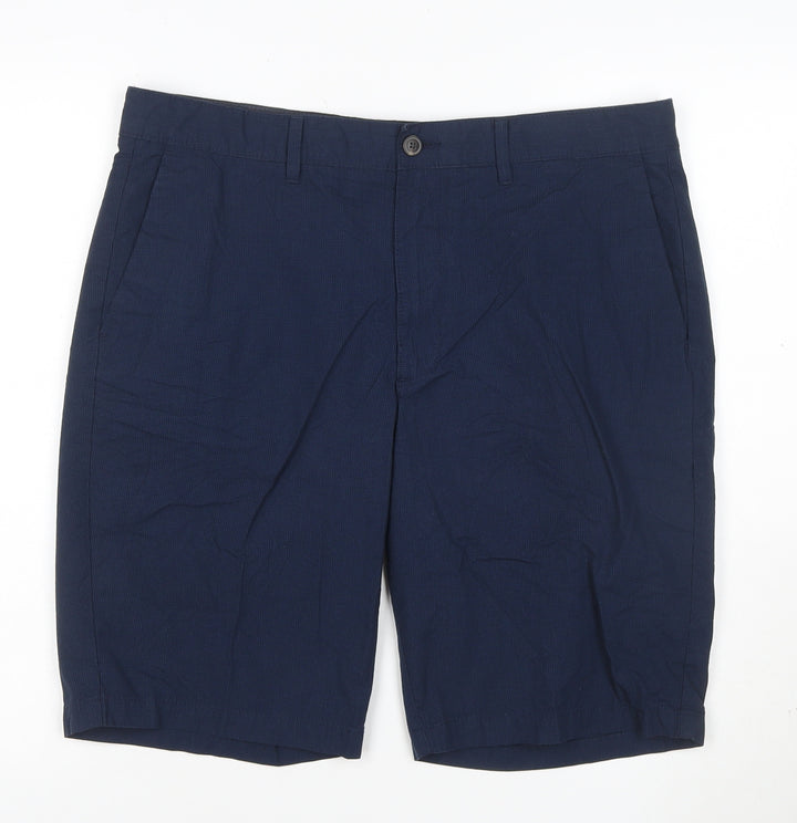 Marks and Spencer Mens Blue 36 Chino Shorts Casual Regular Fit
