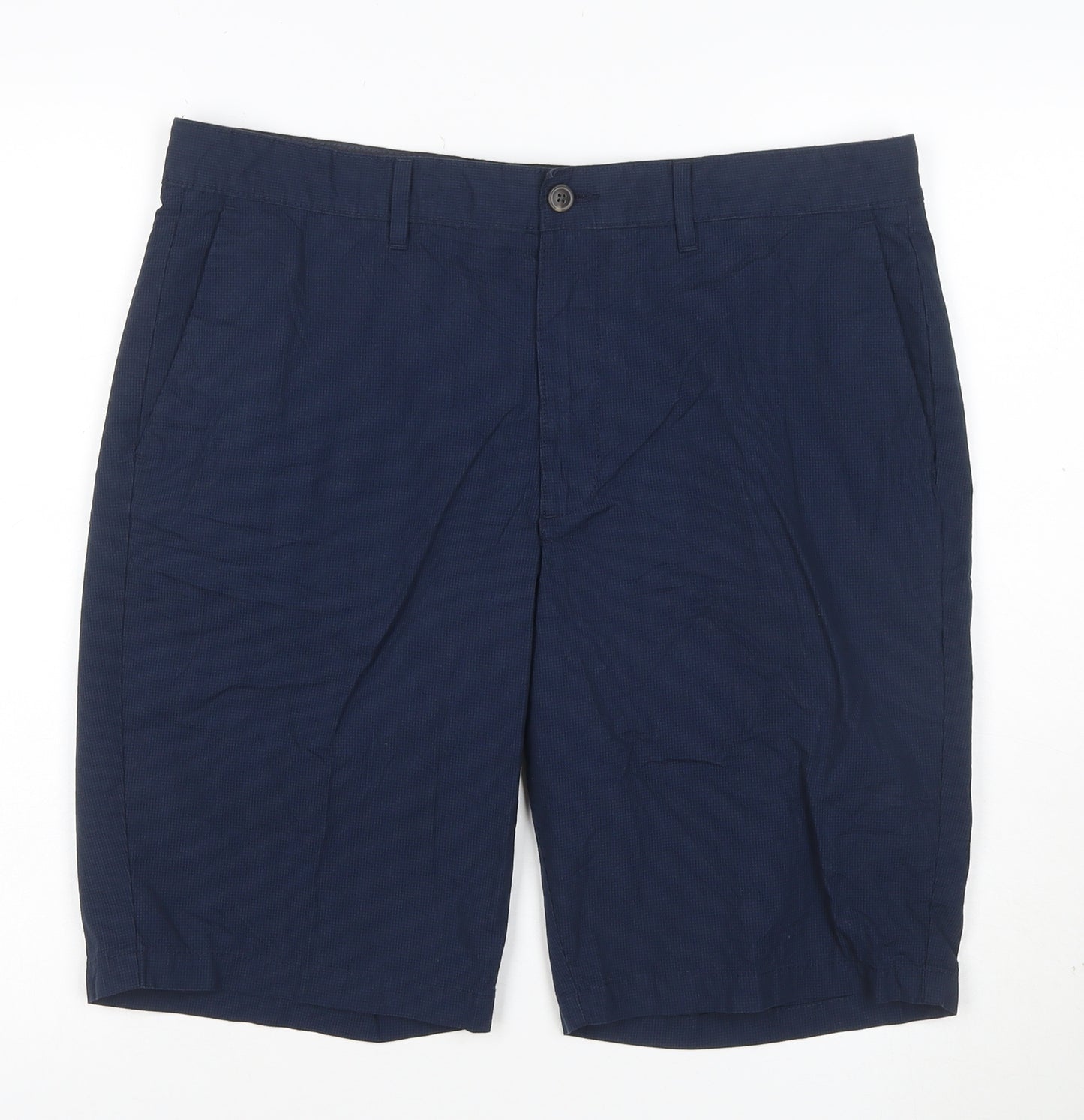 Marks and Spencer Mens Blue 36 Chino Shorts Casual Regular Fit