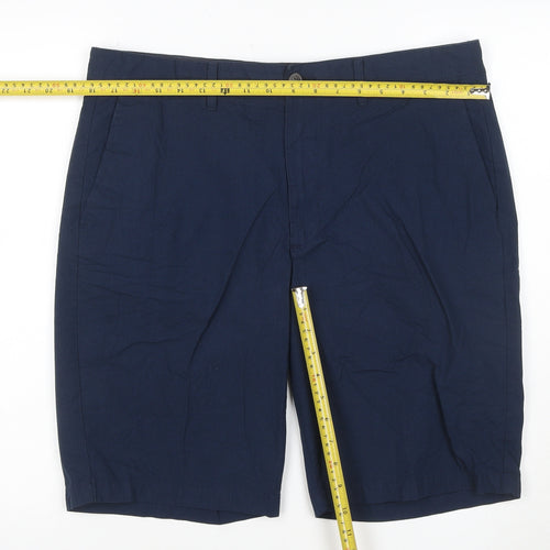 Marks and Spencer Mens Blue 36 Chino Shorts Casual Regular Fit