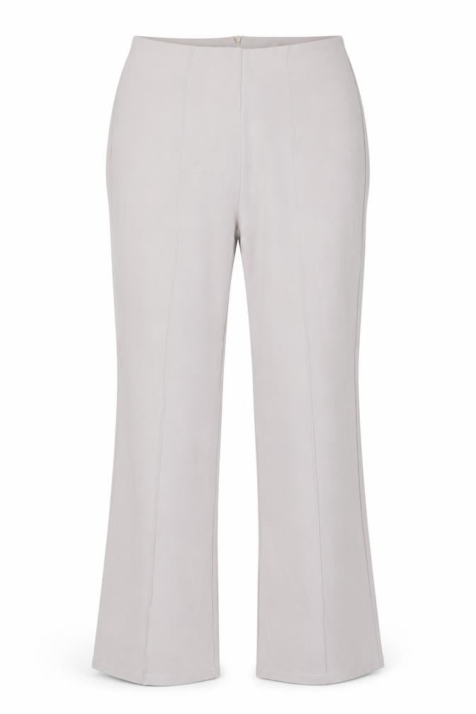 Nasty Gal Women’s Beige Wide-Leg Crepe Trousers UK 10