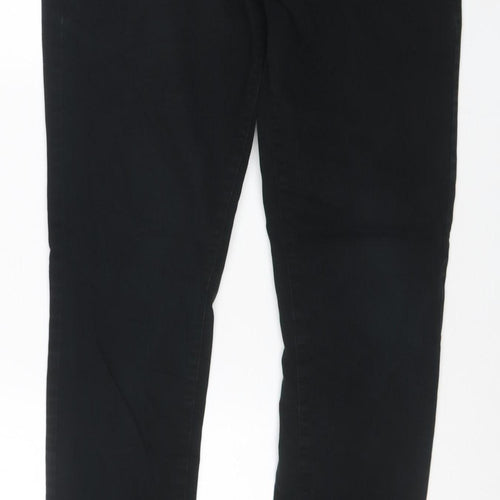 Next Men’s Black Skinny Fit Chino Trousers 30W 31L Cotton Stretch