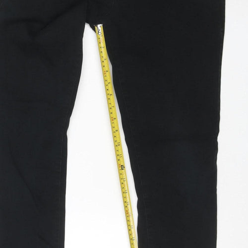 Next Men’s Black Skinny Fit Chino Trousers 30W 31L Cotton Stretch