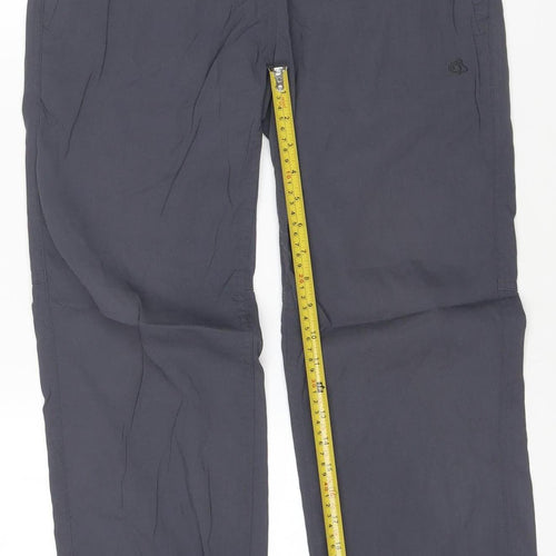 Craghoppers Womens Grey Cargo Travel Trousers Size 10 Regular