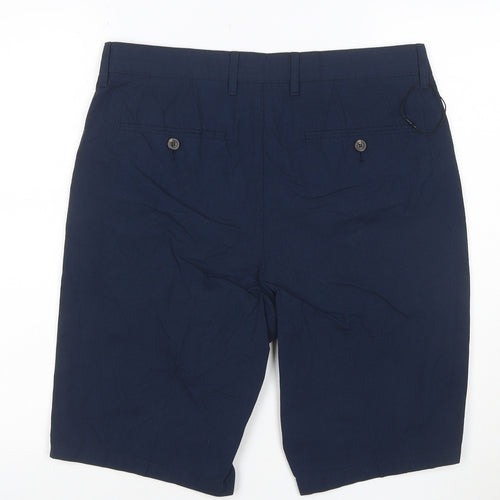 Marks and Spencer Men’s Blue Chino Shorts Size 32 Regular Fit
