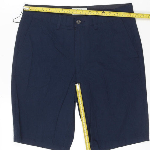 Marks and Spencer Men’s Blue Chino Shorts Size 32 Regular Fit