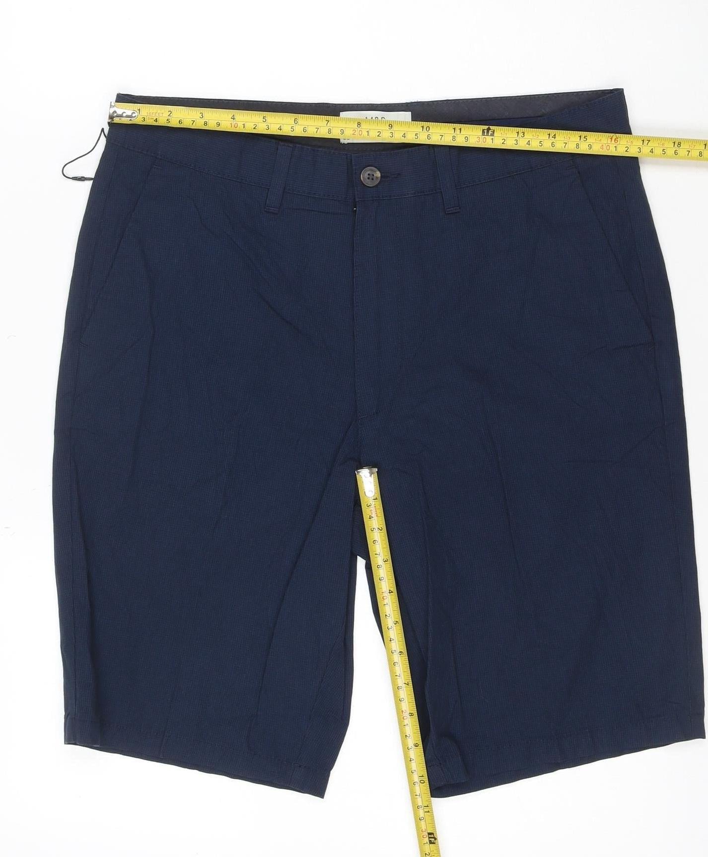 Marks and Spencer Men’s Blue Chino Shorts Size 32 Regular Fit