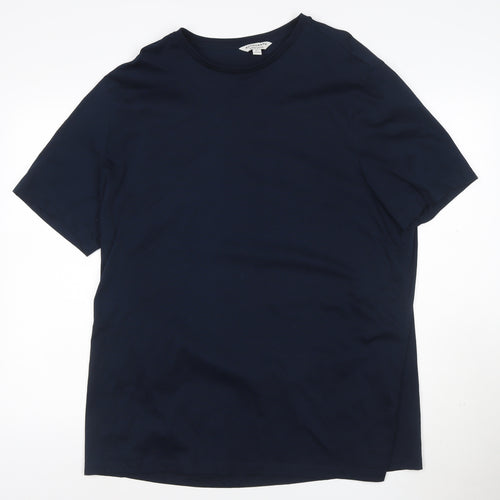 Marks and Spencer Autograph Men's Navy Supima Cotton 3XL Crew Neck T-Shirt
