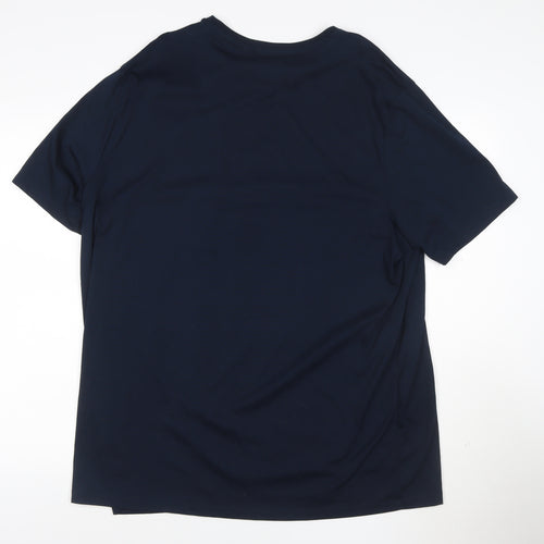 Marks and Spencer Autograph Men's Navy Supima Cotton 3XL Crew Neck T-Shirt