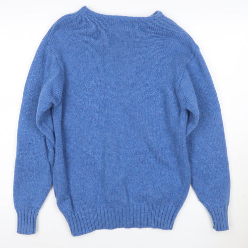 Country Collection Women's Blue Wool Pullover Jumper M
