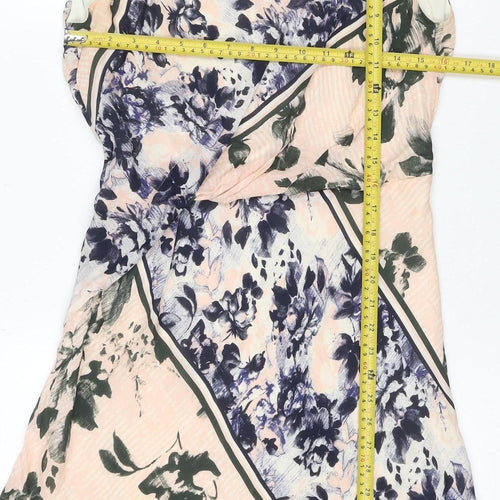 Reiss Women's Multicoloured Floral Sheath Dress Size 12
