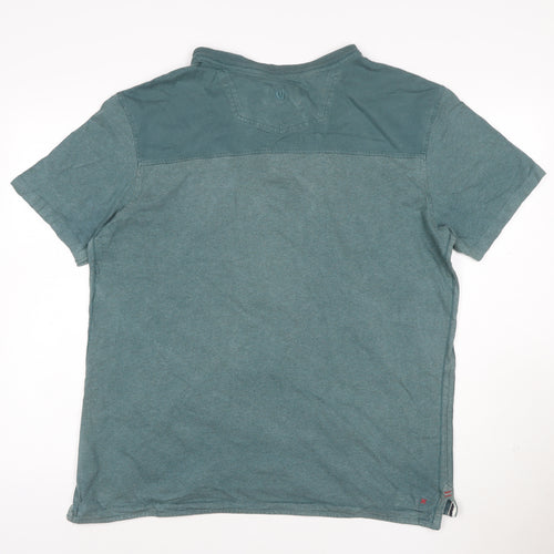 Fat Face Men’s Green Cotton Polo Shirt Size L Short Sleeve