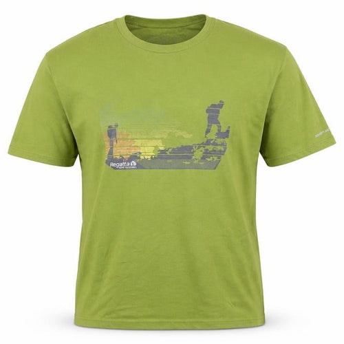 Regatta Men’s Green Adventure Tech Outdoor Graphic T-Shirt Size L