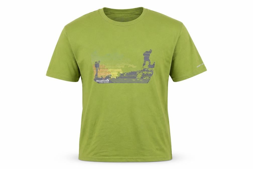 Regatta Men’s Green Adventure Tech Outdoor Graphic T-Shirt Size L