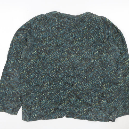 Jaeger Women’s Multicoloured Cotton Pullover Sweatshirt Size M