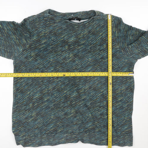 Jaeger Women’s Multicoloured Cotton Pullover Sweatshirt Size M