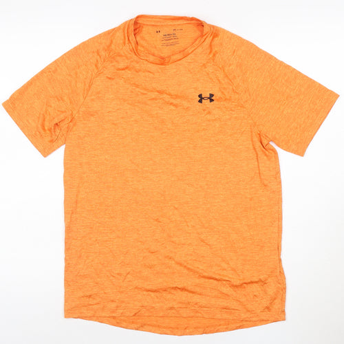 Under Armour Mens Orange Small Tech T-Shirt Short Sleeve Activewear