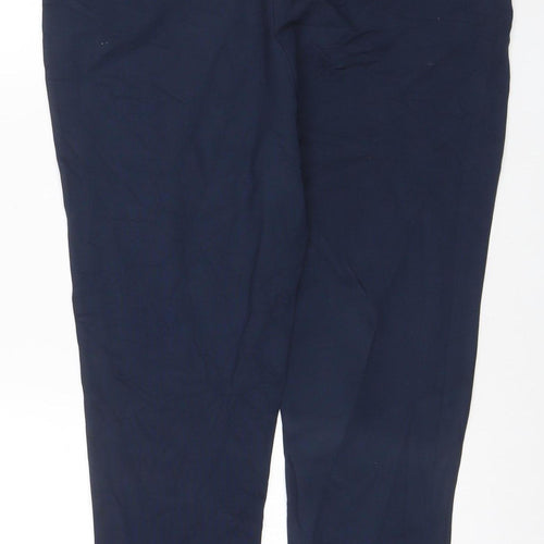 Principles Women Navy Blue Size 20 Straight Leg Trousers