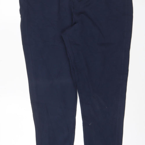 Principles Women Navy Blue Size 20 Straight Leg Trousers