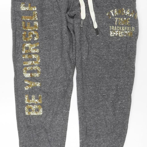 Limited Edition Women Grey Jogger Sweatpants Size 12 Regular Fit
