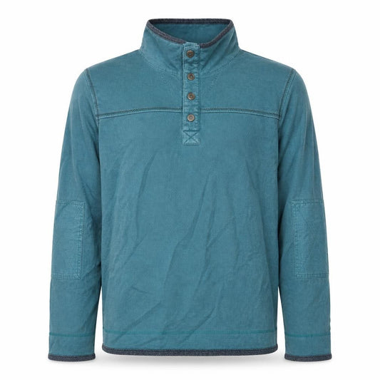 FatFace Men's Blue 1/4 Zip Cotton Henley Sweatshirt Size M