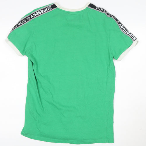 Superdry Men's Green Athletic Crew Neck Short Sleeve T-Shirt L