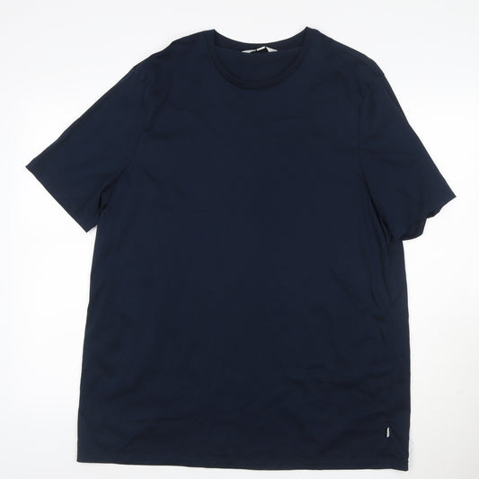 Autograph Men’s Blue 2XL Supima Cotton Crew Neck T-Shirt