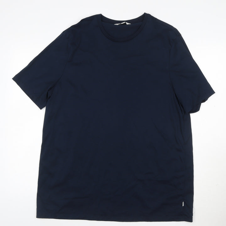 Autograph Men’s Blue 2XL Supima Cotton Crew Neck T-Shirt