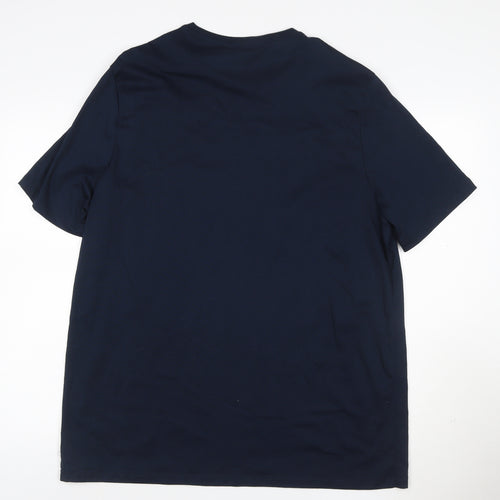 Autograph Men’s Blue 2XL Supima Cotton Crew Neck T-Shirt