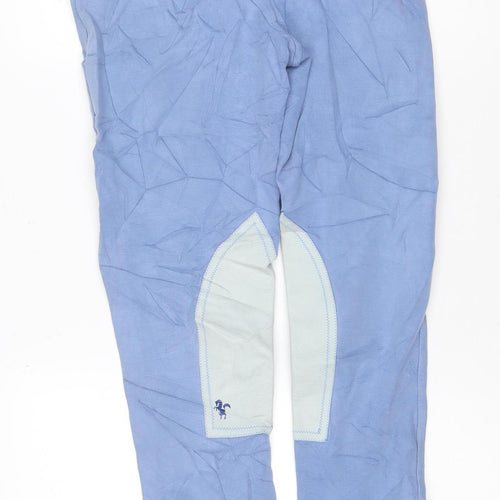 Caldene Womens Blue Cotton Blend Riding Trousers UK 12