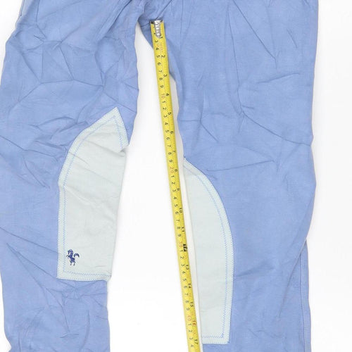 Caldene Womens Blue Cotton Blend Riding Trousers UK 12