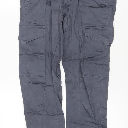 Jack & Jones Men's Grey Tapered Paul Cargo Jeans W31 L30