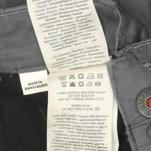 Jack & Jones Men's Grey Tapered Paul Cargo Jeans W31 L30