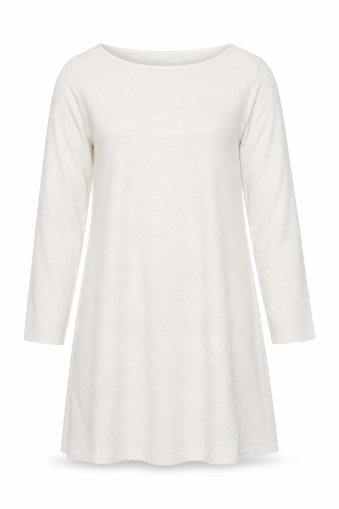 Mountain Warehouse Women Ivory Knit Shift Dress Size 14 Long Sleeve