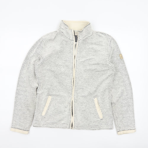 Weird Fish Women's Grey Cotton Blend Full Zip Jacket Size S