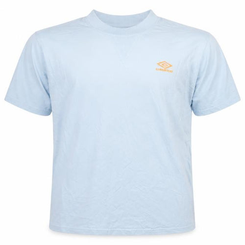 Umbro Mens Light Blue XL Cotton Short Sleeve Sports T-Shirt