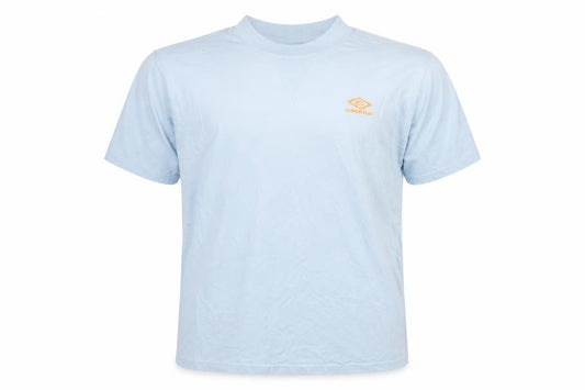 Umbro Mens Light Blue XL Cotton Short Sleeve Sports T-Shirt