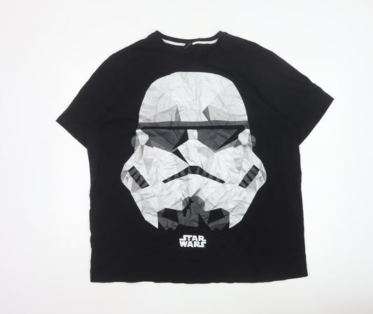 Star Wars George Men's Black XXXL Stormtrooper Graphic T-Shirt