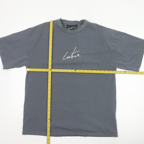 The Couture Club Women's Grey Relaxed Fit T-Shirt UK 8