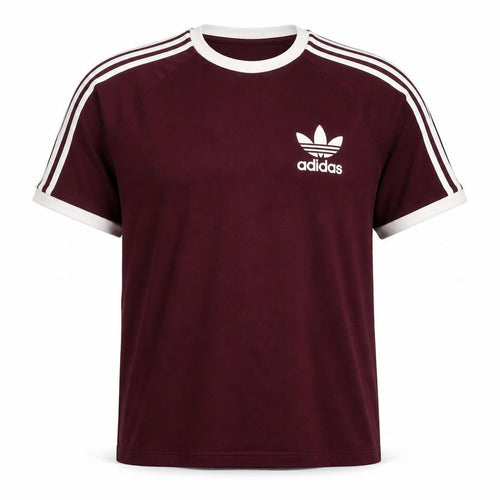 Adidas Men's Red XL Retro Sports Crew Neck T-Shirt